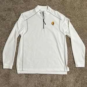 Under Armour Golf All Season Quarter Zip, White, Medium, Ferris State University